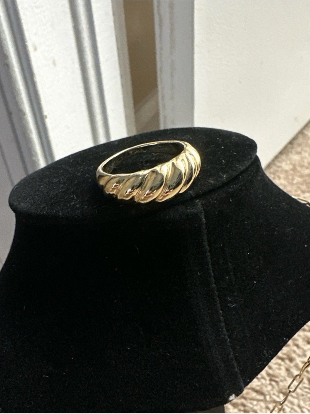 Melinda Marie Gold Necklace / With Ring - Picture 6 of 7